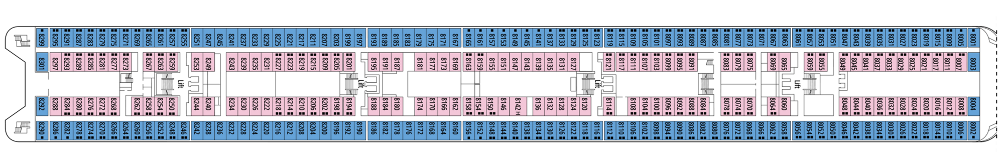 Deck 8 - Smeraldo plan